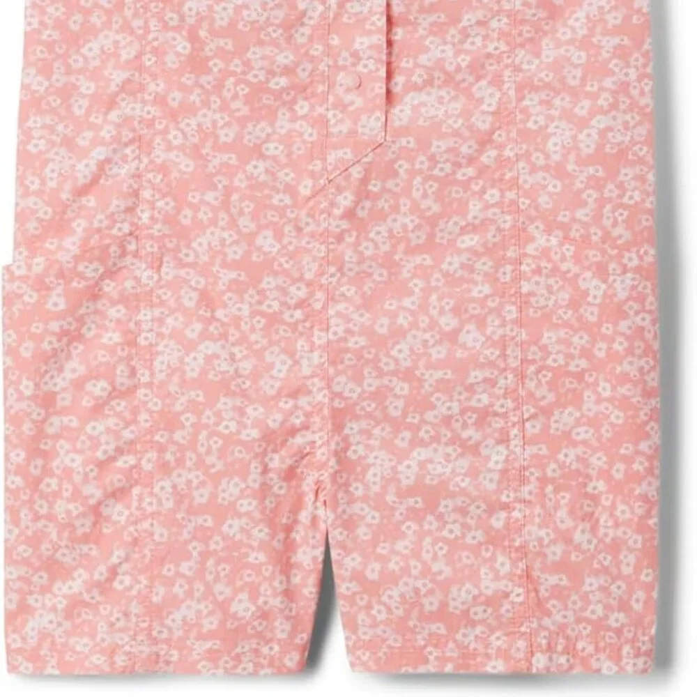 Columbia Girls Salmon Rose Funflower Washed Out Playsuit/NWT/S